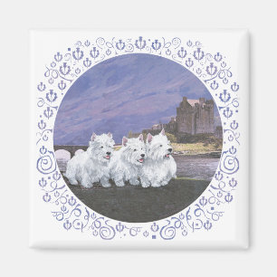 Westies in Schottland Magnet