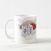 Westies in Wintertime Kaffeetasse (Links)