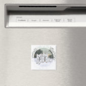 Westies in Wintertime Magnet (In Situ (Geschirrspüler))