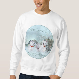 Westies lieben die Winterzeit Sweatshirt