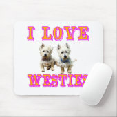 Westies Mausunterlage Mousepad (Mit Mouse)