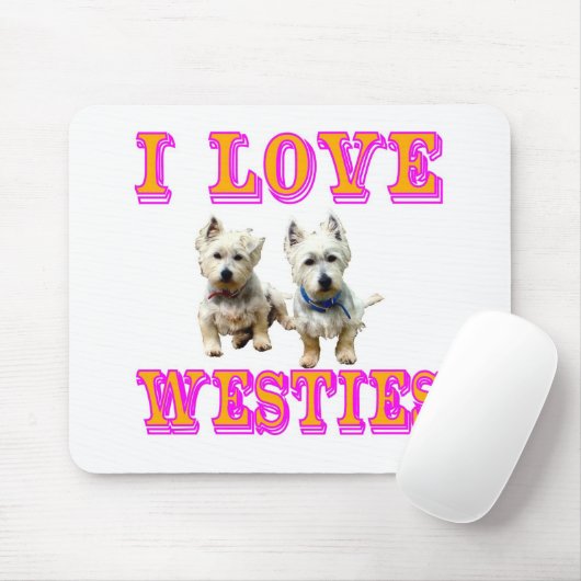 Westies Mausunterlage Mousepad (Mit Mouse)