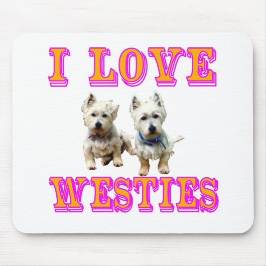 Westies Mausunterlage Mousepad (Vorne)