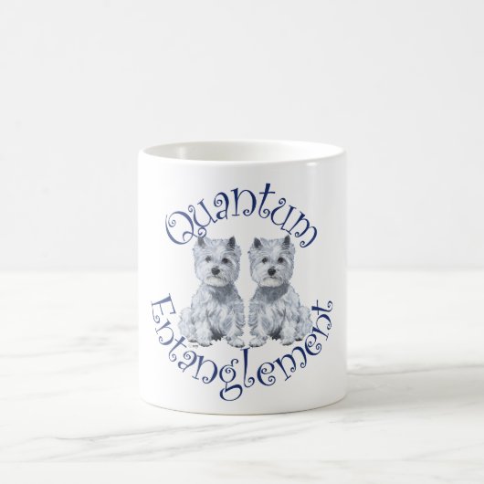 Westies Quantum Veranglement Kaffeetasse (Mittel)