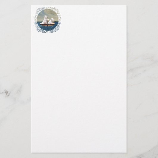 Westies Set Sail Briefpapier (Vorderseite)