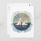 Westies Set Sail Postkarte (Vorne/Hinten)
