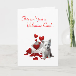 Westies Valentine.. Ich wette, dass du Karte hast