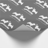 Westies Wedding mit benutzerdefiniertem Text Geschenkpapier (Ecke)