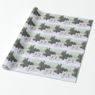 Westies Weihnachtsfreude Geschenkpapier