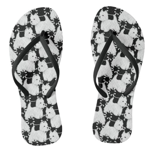 Westies, Westies, Westies Badesandalen (Fußbett)