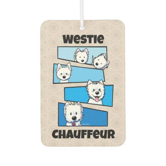 Westievision autolufterfrischer (Vorderseite)
