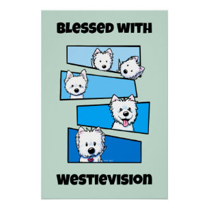 Westievision Westie Terrier Liebhaber Poster