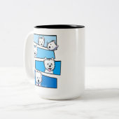 Westievision Westie Terrier Lover Zweifarbige Tasse (Vorderseite Links)
