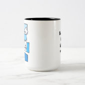 Westievision Westie Terrier Lover  Zweifarbige Tasse (Mittel)