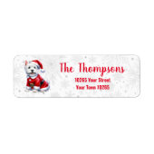 Westin Christmas Return Address Label (Vorne)