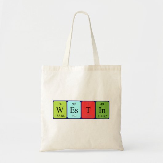 Westin Periodischer Tabellenname Tote Tasche (Vorne)