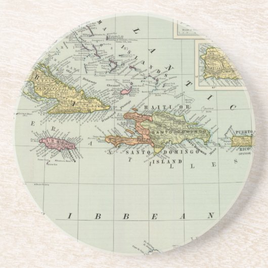 Westindien 11 sandstein untersetzer (Vorne)