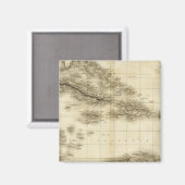 Westindien 13 magnet (Vorderseite/Rückseite)