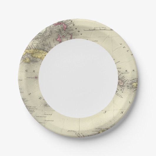 Westindien 13 pappteller (Vorderseite)