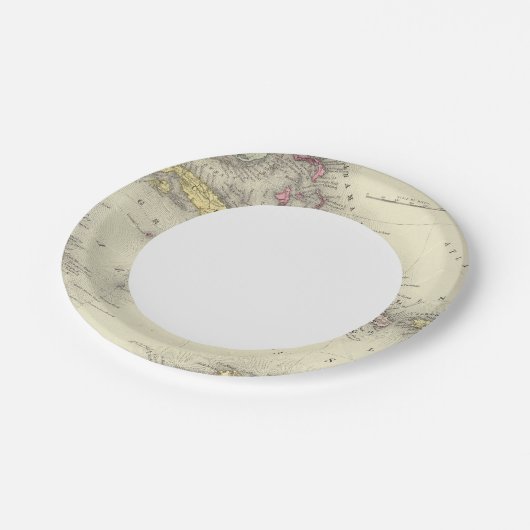 Westindien 13 pappteller (Schrägansicht)