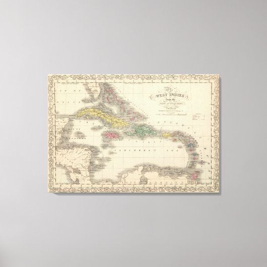 Westindien 14 leinwanddruck (Vorderseite)