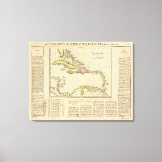 Westindien 14 leinwanddruck (Vorderseite)