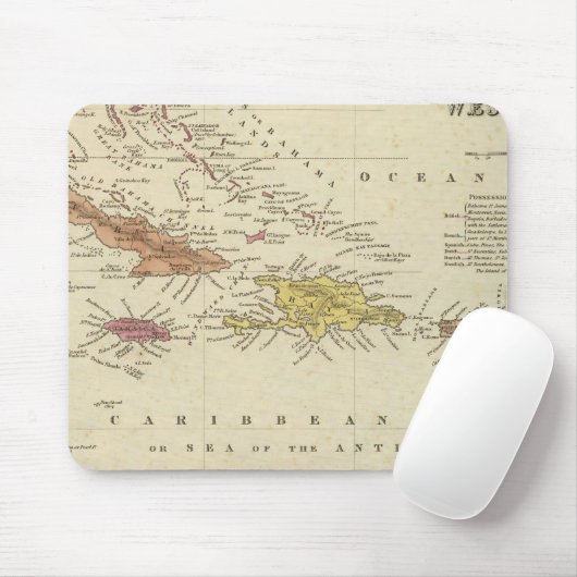 Westindien 14 mousepad (Mit Mouse)