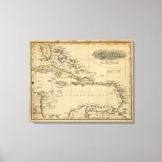 Westindien 19 leinwanddruck (Vorderseite)