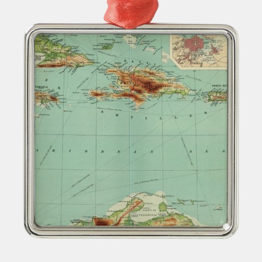 Westindien 2 silbernes ornament (Vorne)