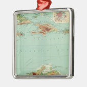 Westindien 2 silbernes ornament (Links)