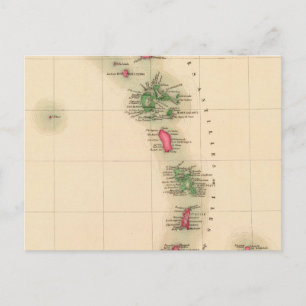 Westindien 75 postkarte