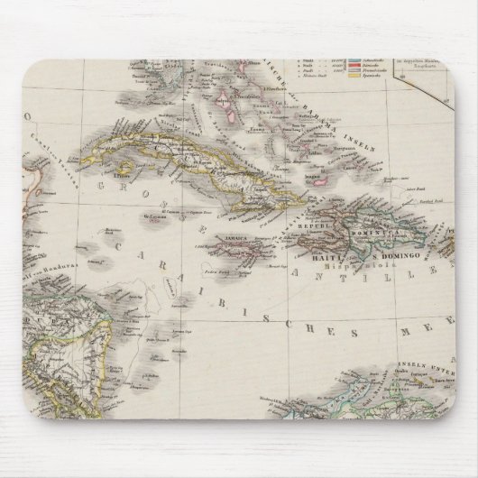 Westindien und Zentralamerika Mousepad (Vorne)