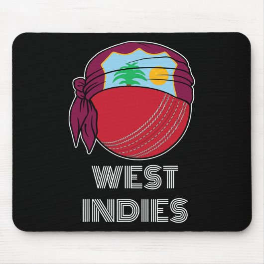 Westindische Cricket-Fans-Shirt Fans Geschenk West Mousepad (Vorne)