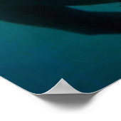 Westindische (Florida) Manatee-Unterwasser Poster (Ecke)