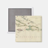 Westindische Inseln 2 Magnet (Vorderseite/Rückseite)