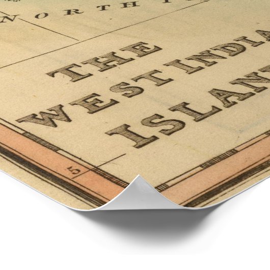 Westindische Inseln 2 Poster (Ecke)