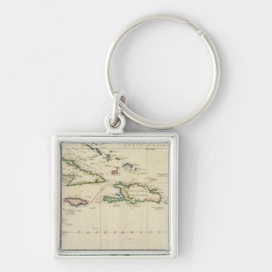 Westindische Inseln 2 Schlüsselanhänger (Vorne)