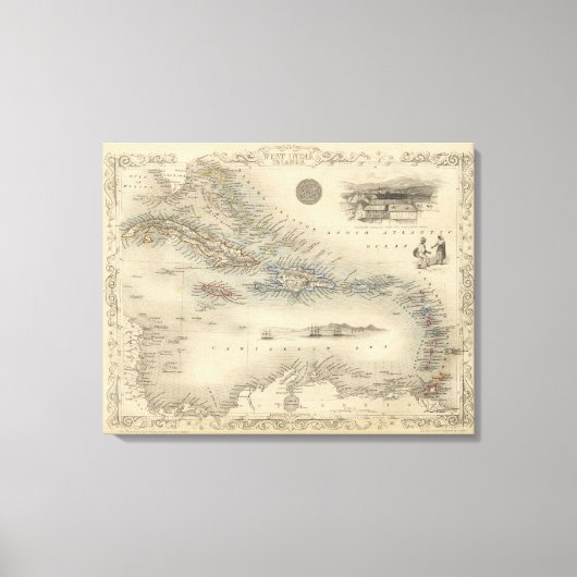 Westindische Inseln 3 Leinwanddruck (Vorderseite)