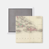 Westindische Inseln 3 Magnet (Vorderseite/Rückseite)