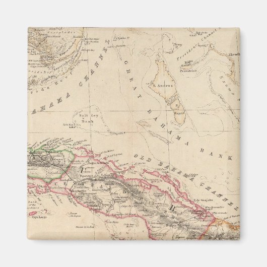 Westindische Inseln 3 Magnet (Vorne)