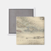 Westindische Inseln 3 Magnet (Vorderseite/Rückseite)