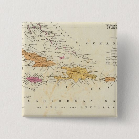 Westindische Inseln 4 Button (Vorderseite)