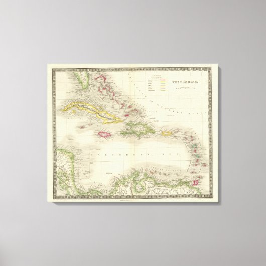 Westindische Inseln 4 Leinwanddruck (Vorderseite)