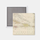 Westindische Inseln 4 Magnet (Vorderseite/Rückseite)