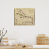 Westindische Inseln 4 Poster (Küche)