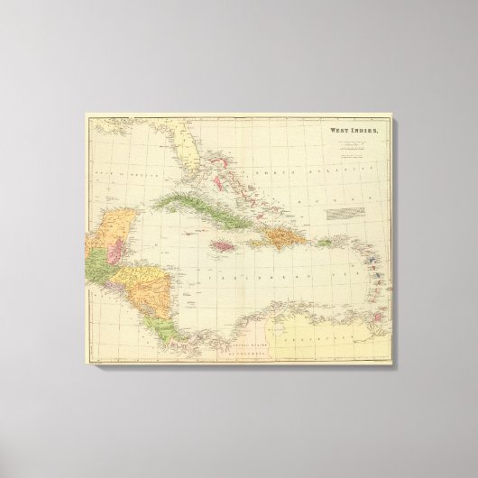 Westindische Inseln 5 Leinwanddruck (Vorderseite)