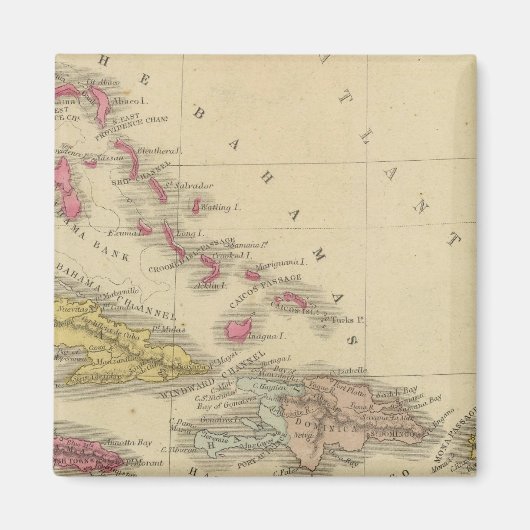 Westindische Inseln 5 Magnet (Vorne)