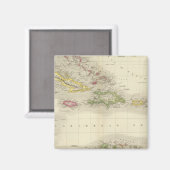 Westindische Inseln 6 Magnet (Vorderseite/Rückseite)