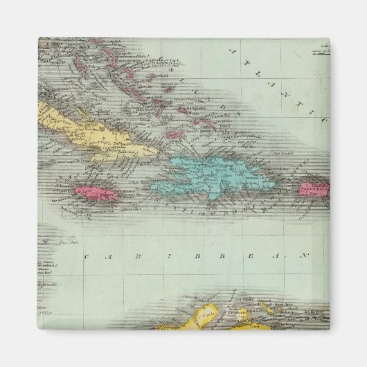 Westindische Inseln 8 Magnet (Vorne)