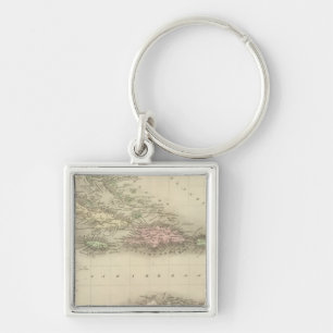 Westindische Inseln 8 Schlüsselanhänger